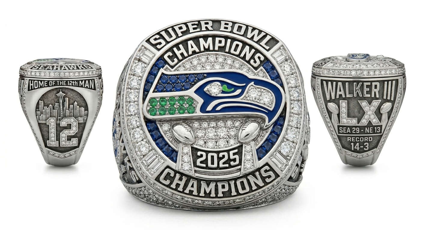 Pre-Order: 2025 Seattle Seahawks Super Bowl Championship Ring - Standard Series Ringdom Dynasty